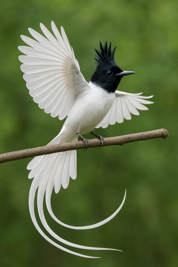 Indian Paradise Flycatcher The Glam King