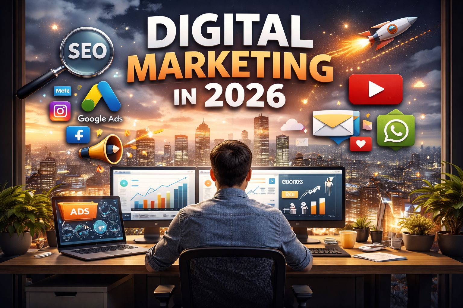 Digital Marketing in 2026 | Complete Guide to SEO, Google Ads, Meta Ads, YouTube SEO & Traffic Growth